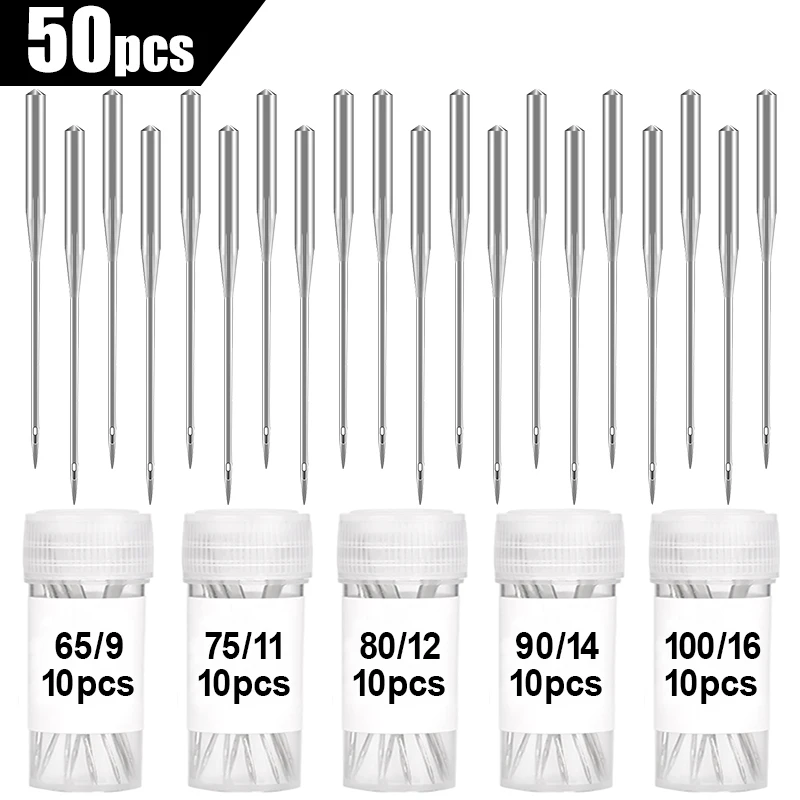 Mechanical Workshop Tools And Equipment - 50Pcs Universal Sewing Machine Needles -