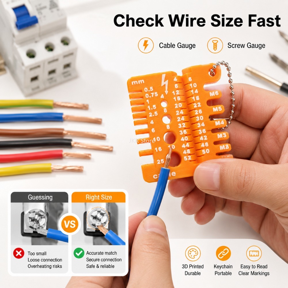 Double Sided Wire Gauge Screw  - Workshop Tools Uses ulasan dan harga