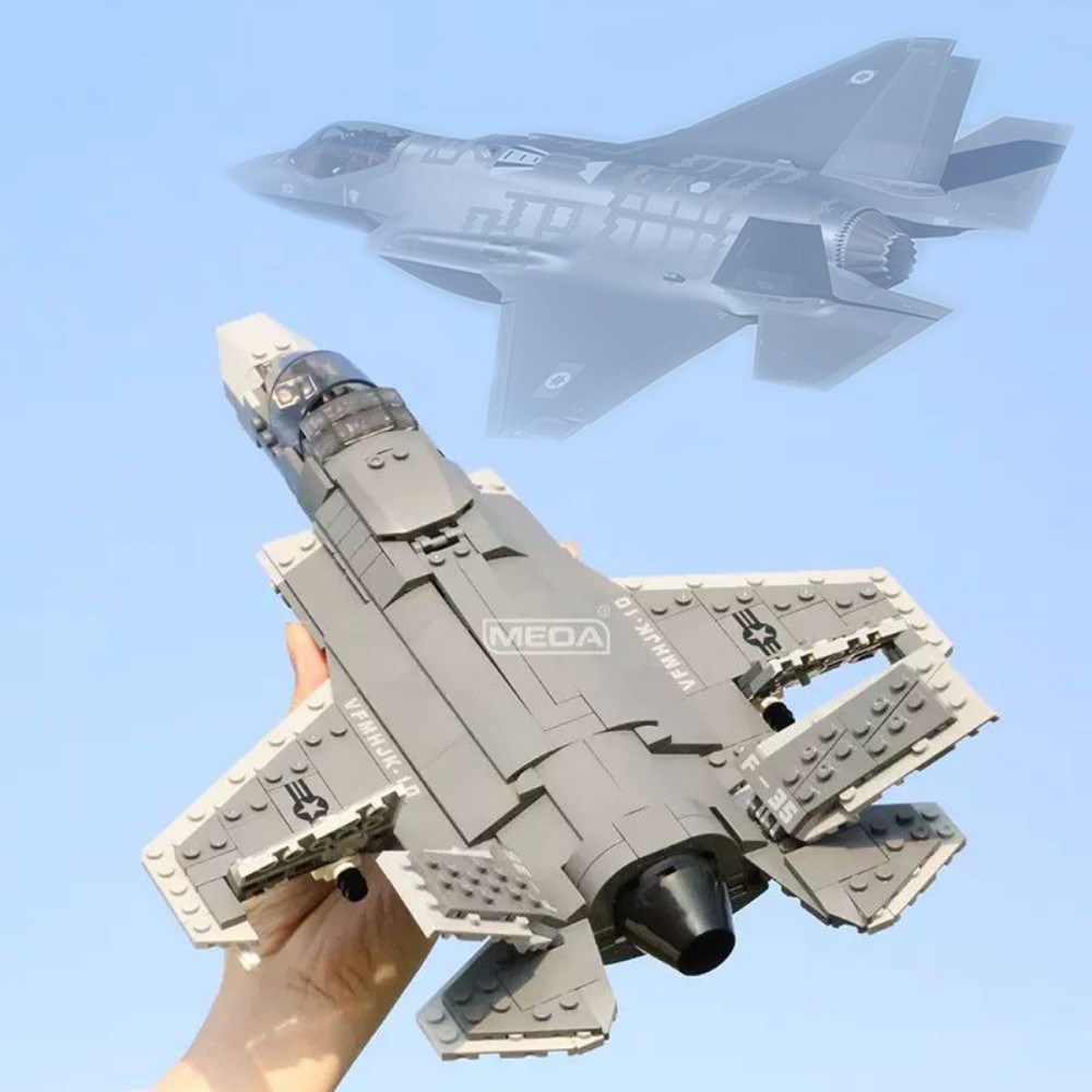 646pcs F-35 Lightning II Plane - Hand Plane Block ulasan dan harga