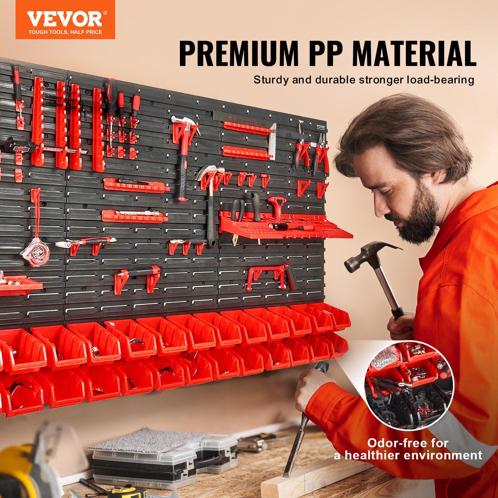Wall Mounted 30-Bin Plastic Pa - Workshop Tools Storage ulasan dan harga