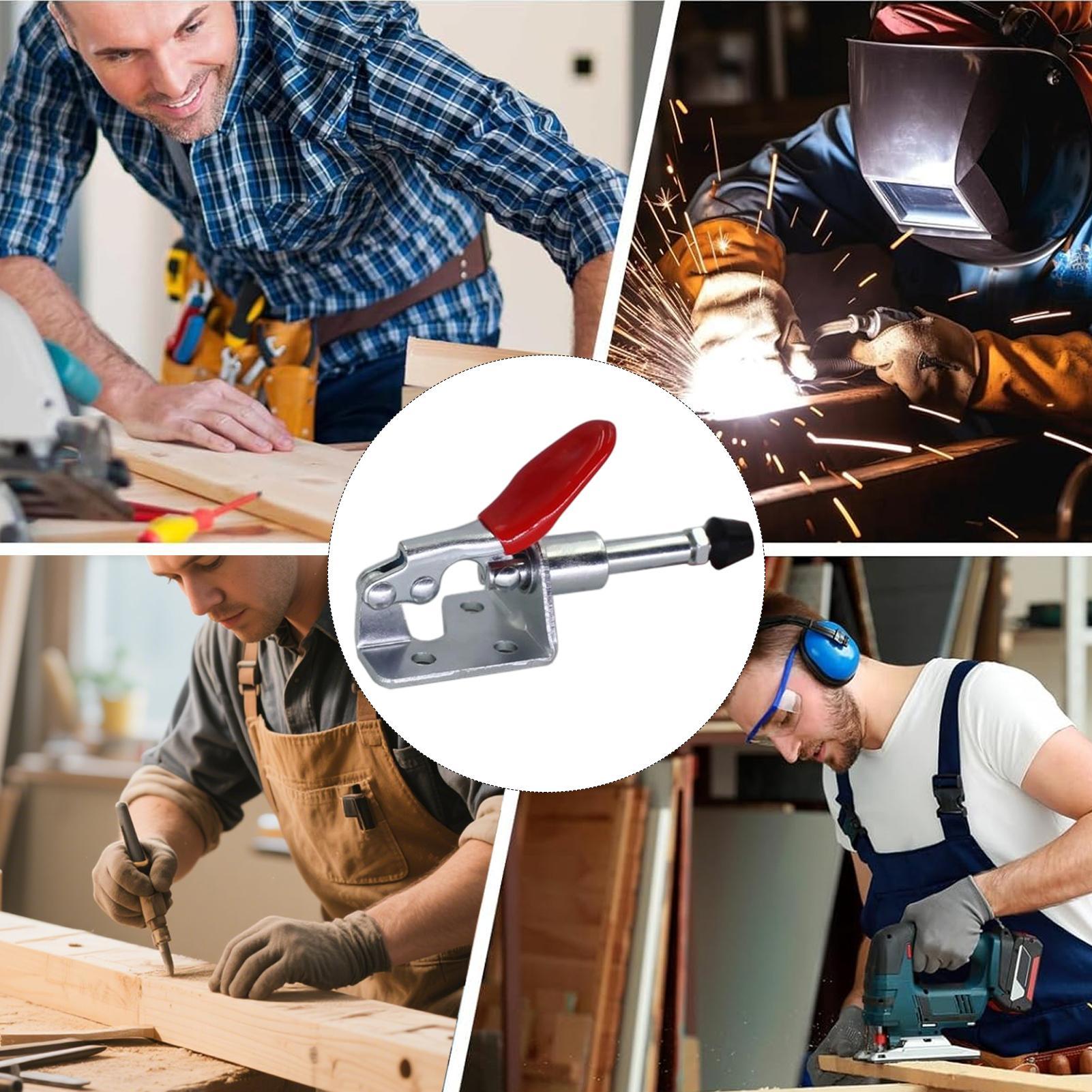 Horizontal Toggle Clamp 45kg H - Tools For Welding Workshop ulasan dan harga