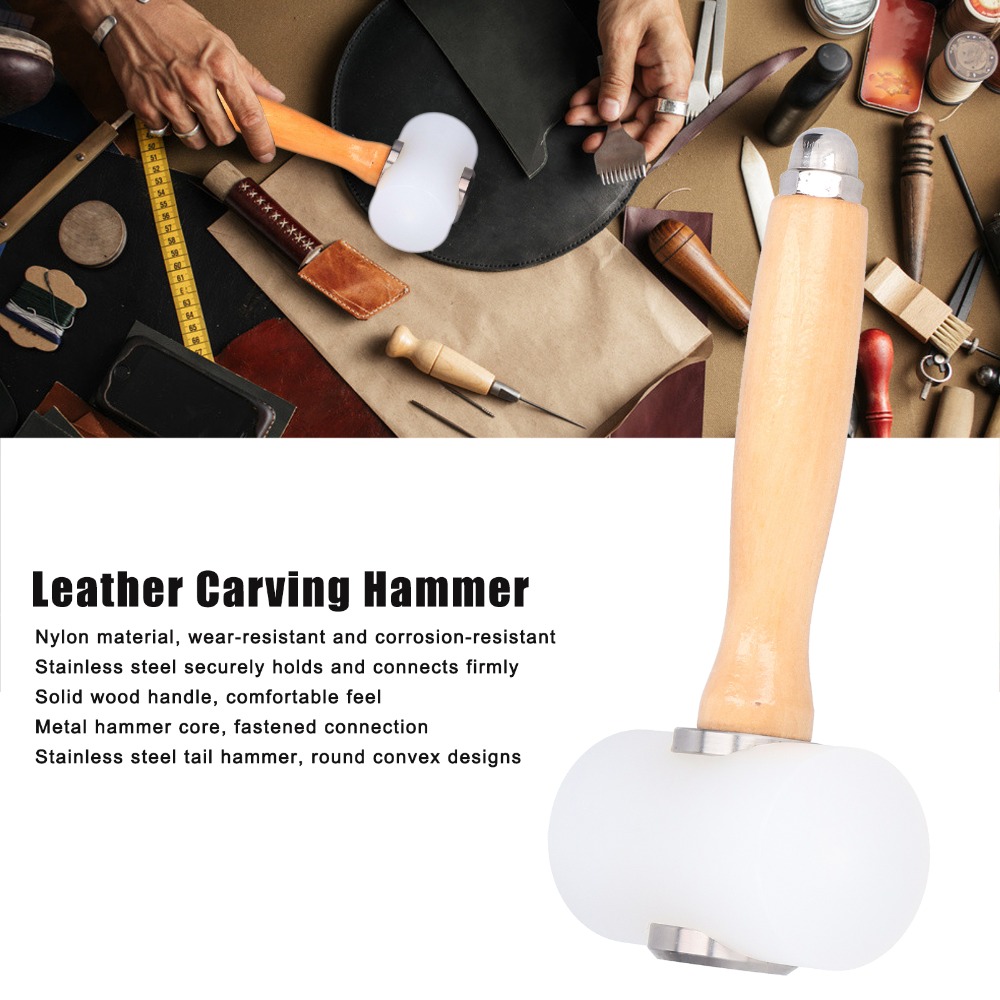 Length 19cm Leather Carving Ha - Mallet Wood Carving ulasan dan harga