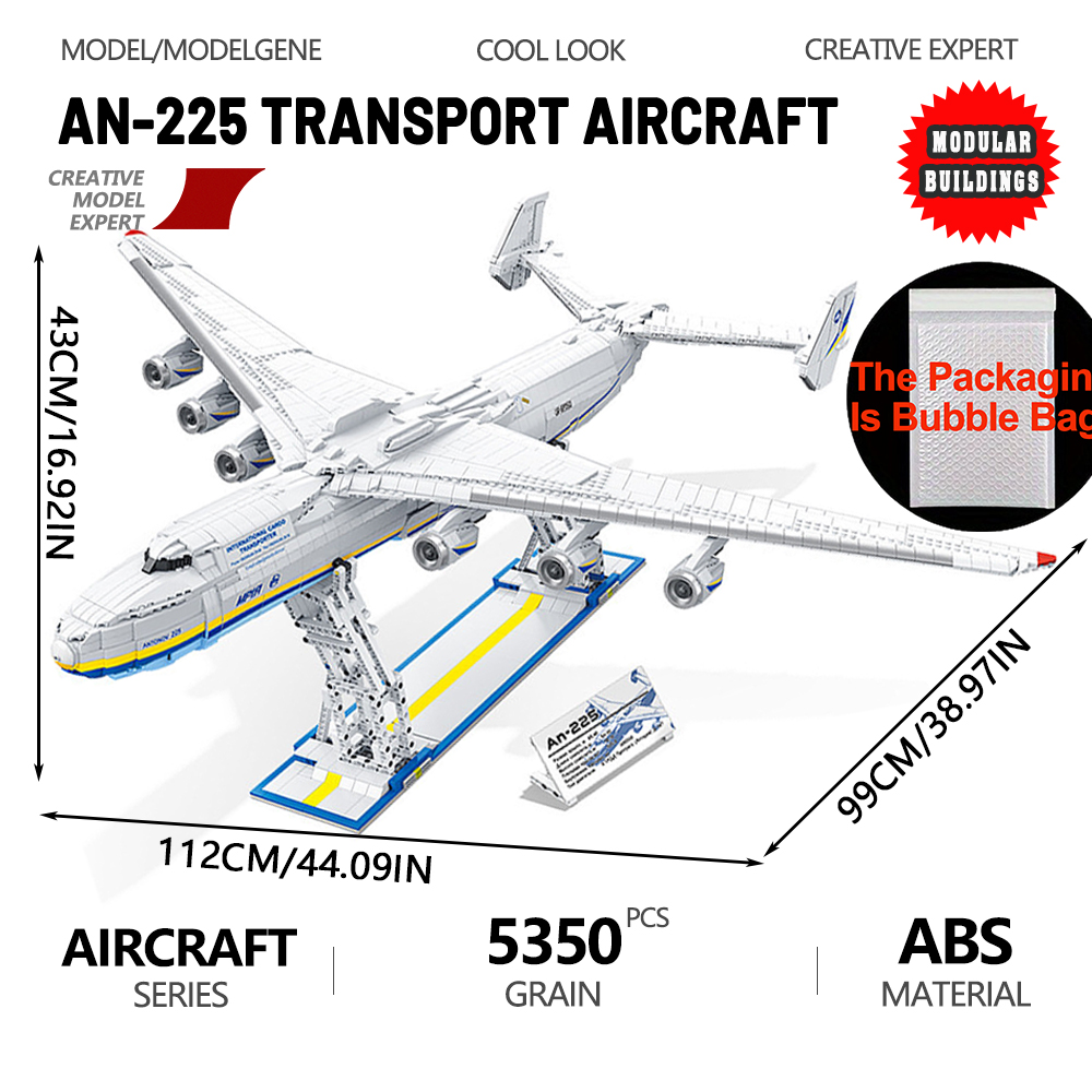 AN-225 Large Transport Aircraf - Hand Plane Block ulasan dan harga