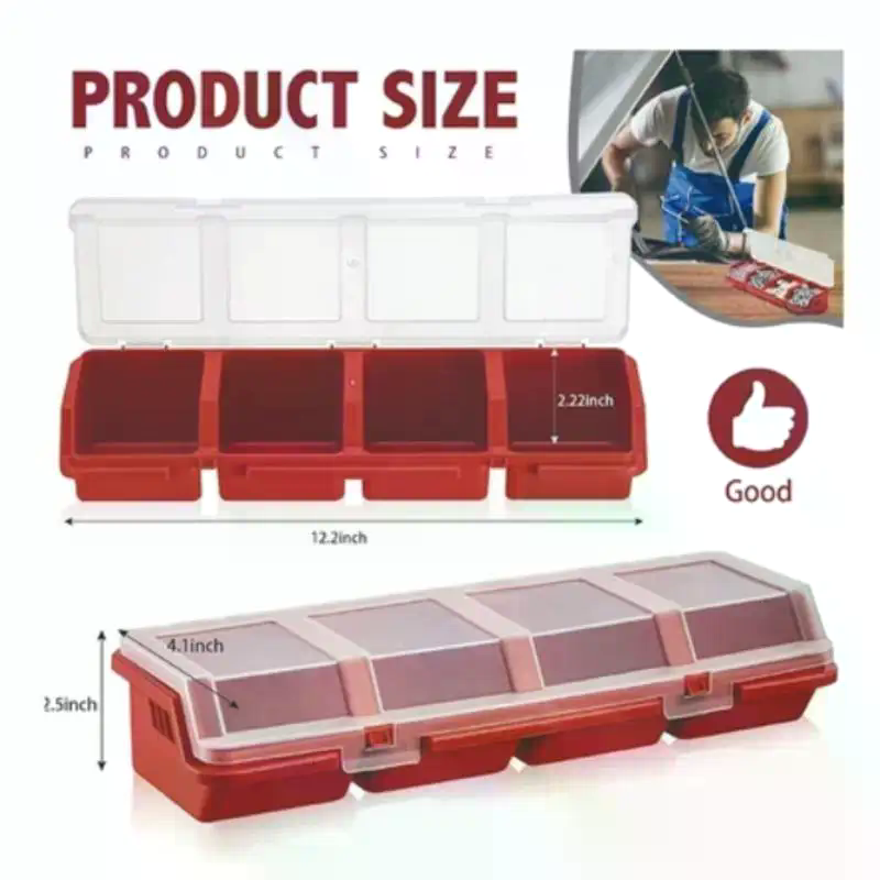 Screw Organizer Box Plastic 4  - Workshop Tools Storage ulasan dan harga
