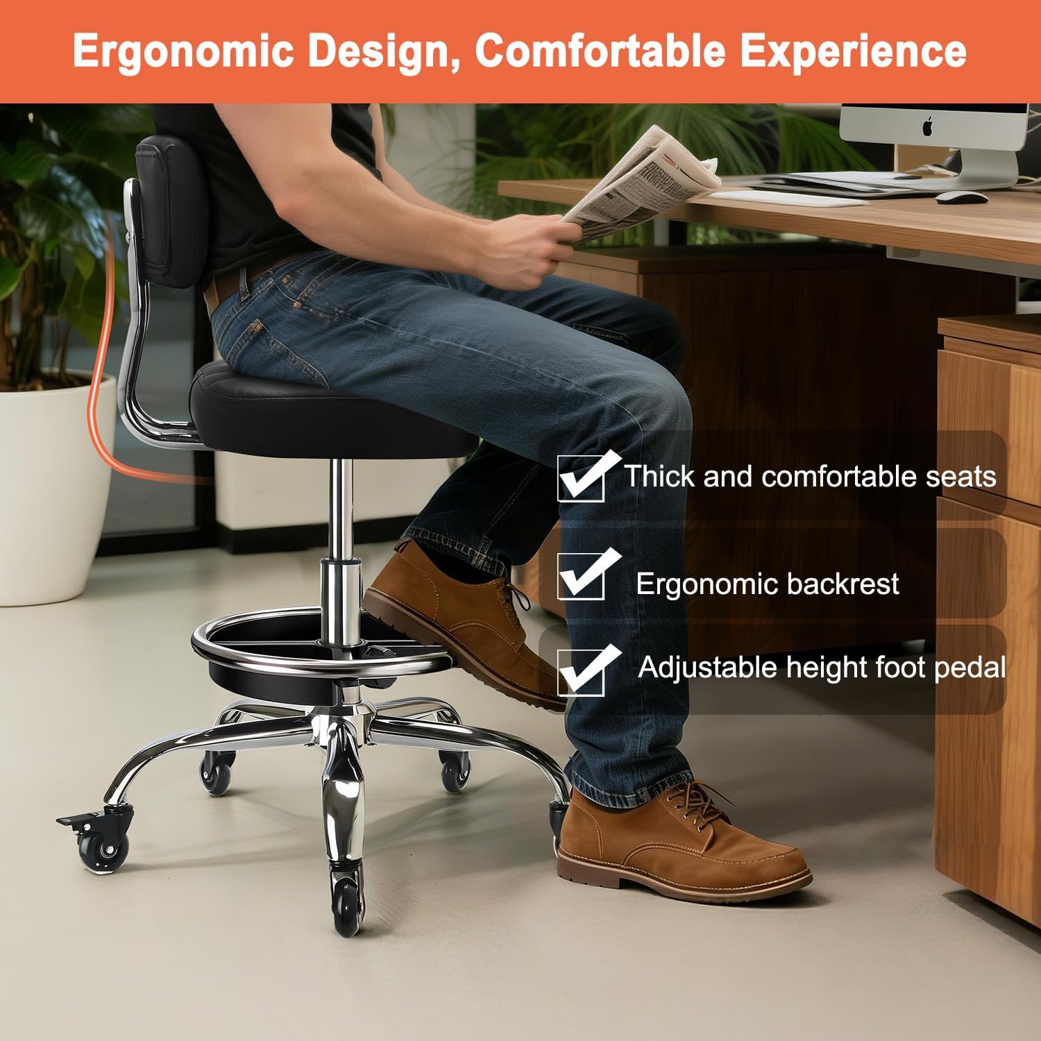 Garage Mechanic Stool With Bac - Workshop Tools Storage ulasan dan harga