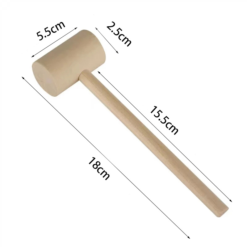 Mini Wooden Hammer Kids Balls  - Mallet Wood Carving ulasan dan harga
