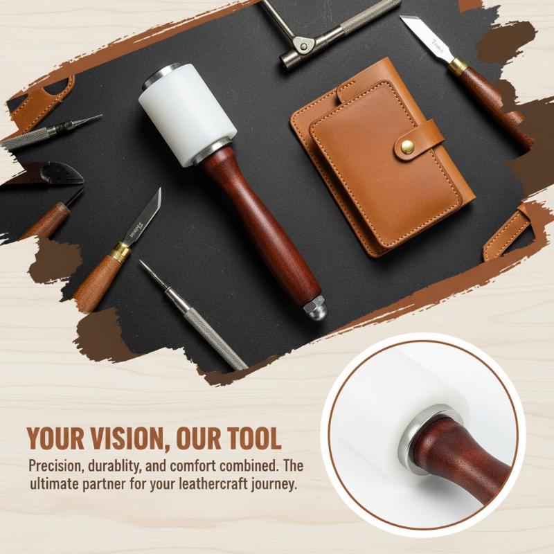 1PC Leather Carving Hammer Lea - Mallet Wood Carving ulasan dan harga