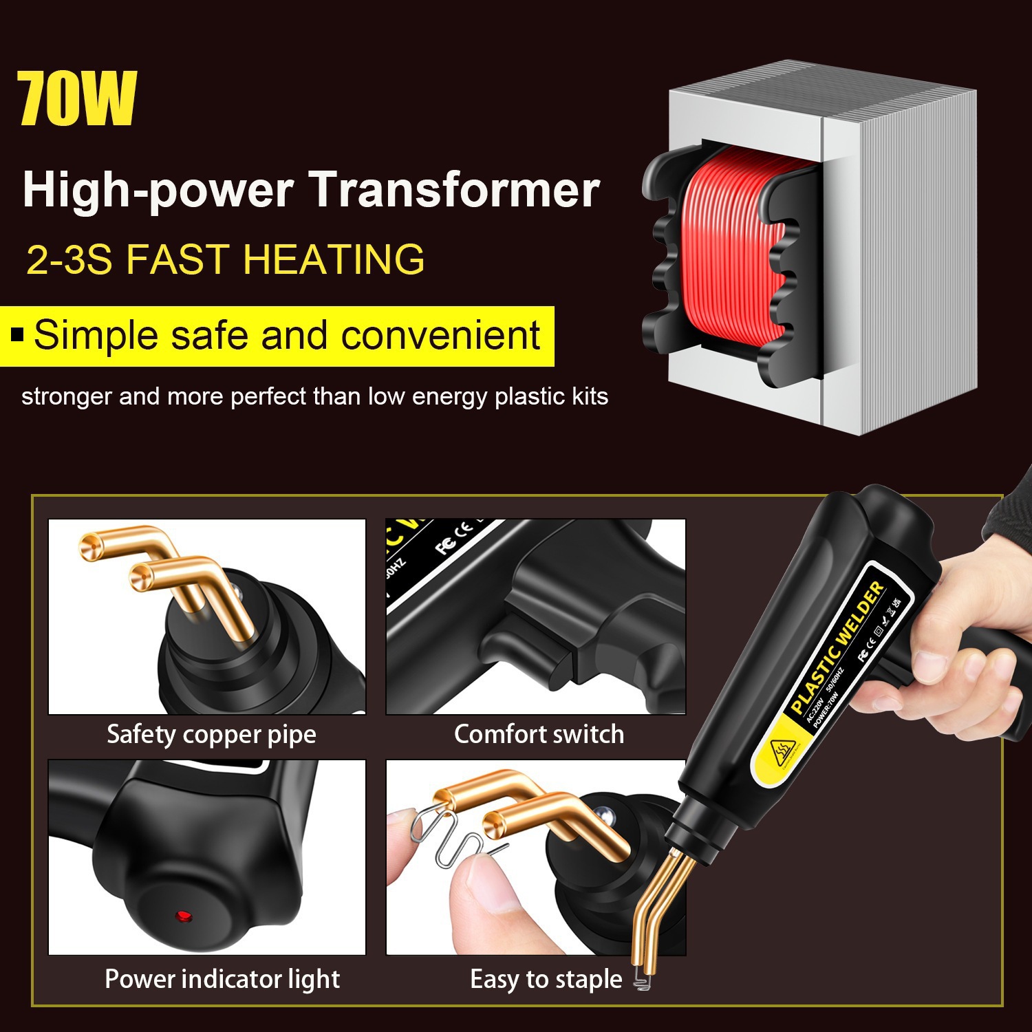 70W Plastic Welder Repair Kit, - Tools For Welding Workshop ulasan dan harga