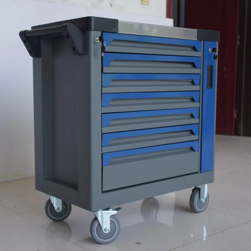 7-Drawer Lockable Rolling Stee - Workshop Tools Storage ulasan dan harga