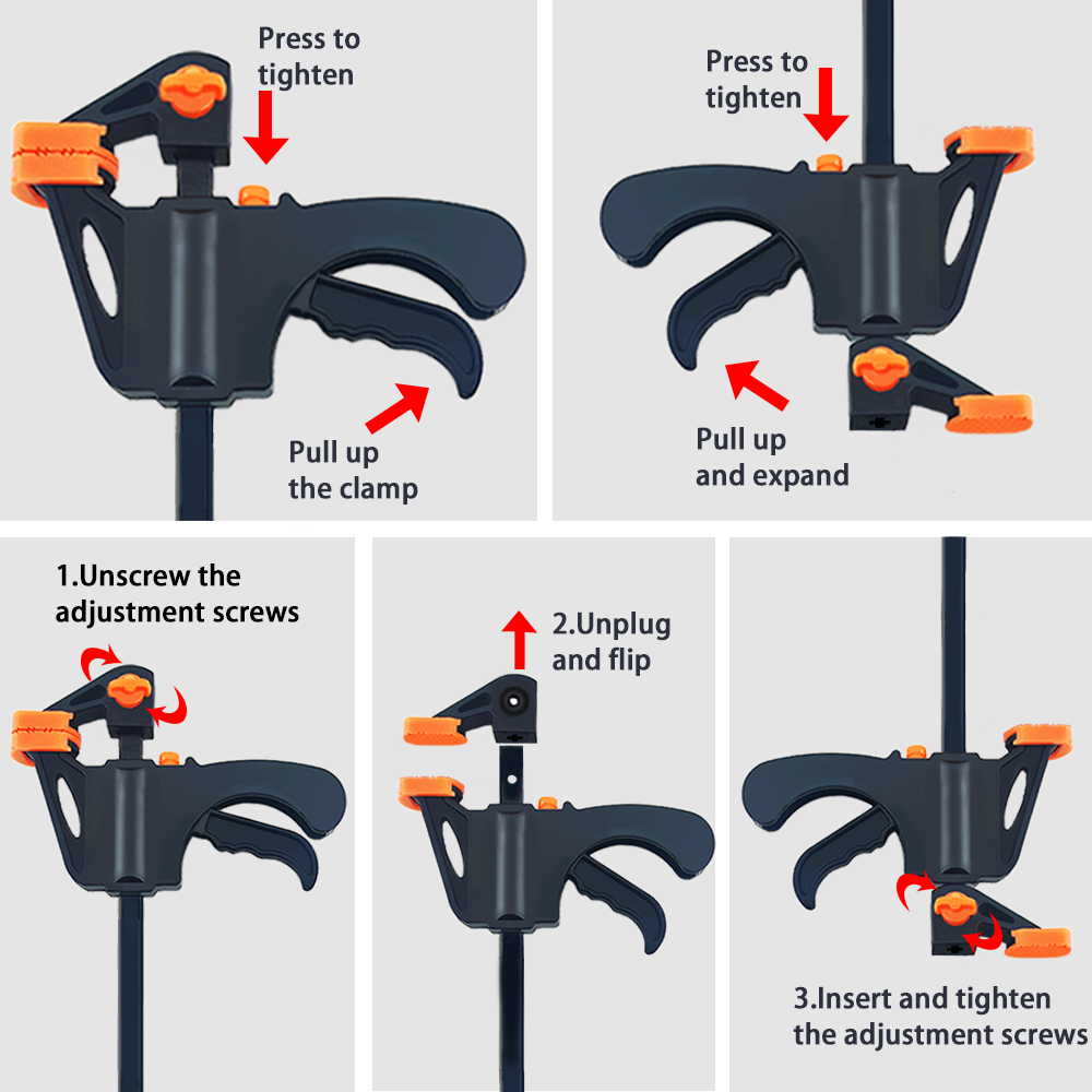 4/6/8 Inch F-Style Woodworking - Clamp Set F Style ulasan dan harga