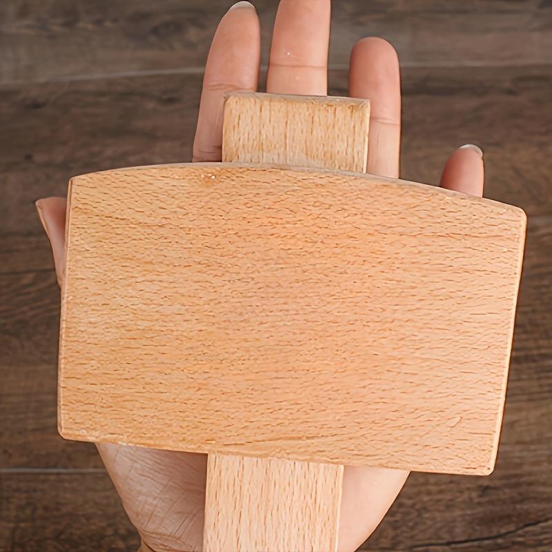 1Pc DIY Leather Beech Solid Wo - Mallet Wood Carving ulasan dan harga