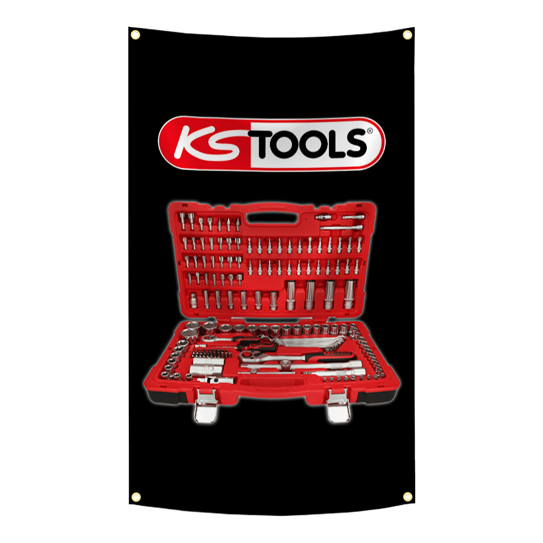 KS TOOLS Brand Flag Tapestry   - Workshop Tools Brand ulasan dan harga
