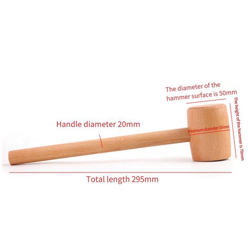 AT05-2X Beech Wood Leather Car - Mallet Wood Carving ulasan dan harga